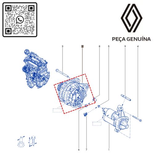 RN 03854R 231003854R ALTERNADOR 1.0 12V H5D KARDIAN 3
